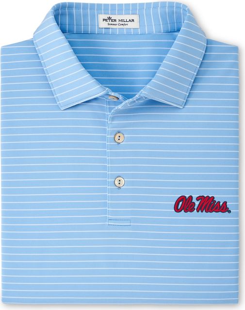 Ole Miss Rebels Peter Millar Crafty Performance Jersey Polo