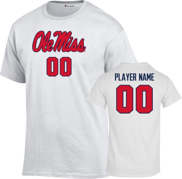 Ole Miss Rebels Men's Basketball Player Name Short Sleeve T-Shirt - ONLINE ONLY
