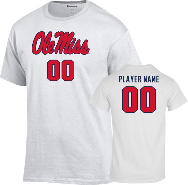 Ole Miss Rebels Women's Basketball Player Name Short Sleeve T-Shirt - ONLINE ONLY