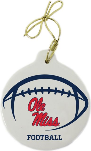 Ole Miss Rebels Football Stone Ornament