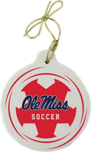 Ole Miss Rebels Soccer Ornament