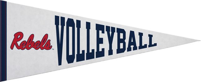 Ole Miss Rebels Volleyball 12x30 Pennant