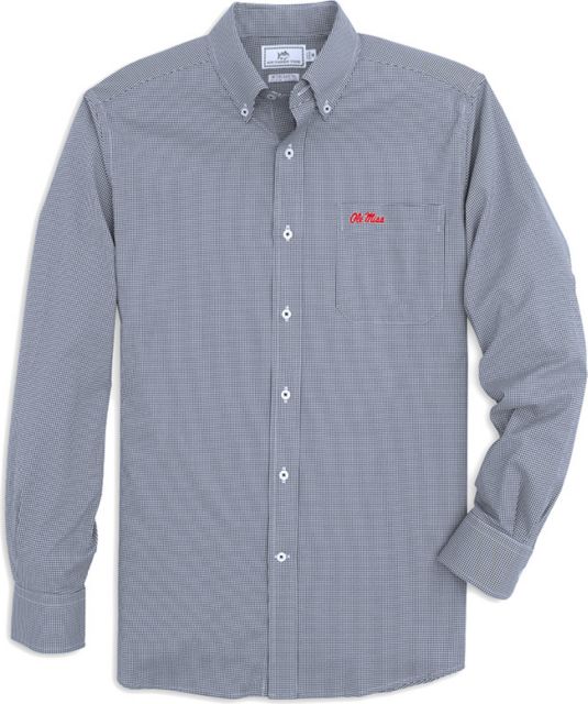 Ole Miss Rebels Gingham Sports Shirt