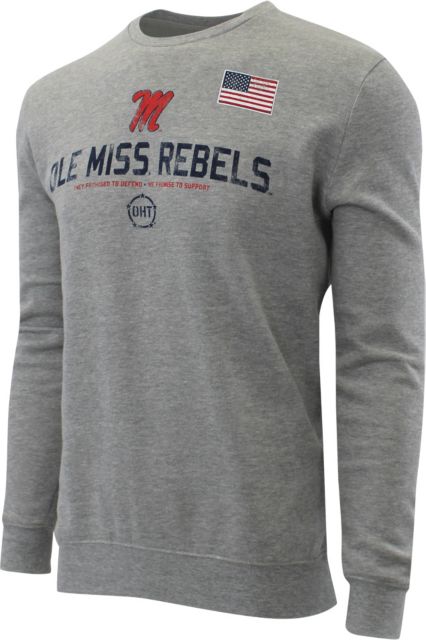 Ole Miss Rebels OHT Crewneck Sweatshirt Grey