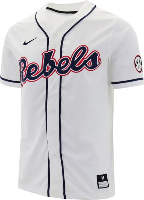 Ole Miss Rebels Nike Baseball Jersey White