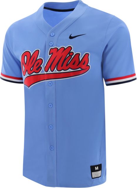 Ole Miss Rebels Nike Baseball Jersey Light Blue