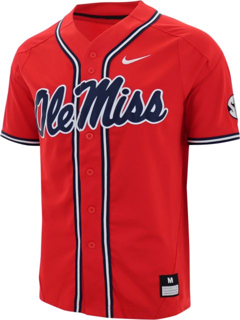 Ole Miss Rebels Nike Baseball Jersey Red