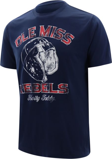 Ole Miss Rebels Vintage Helmet Playbook Short Sleeve T-Shirt
