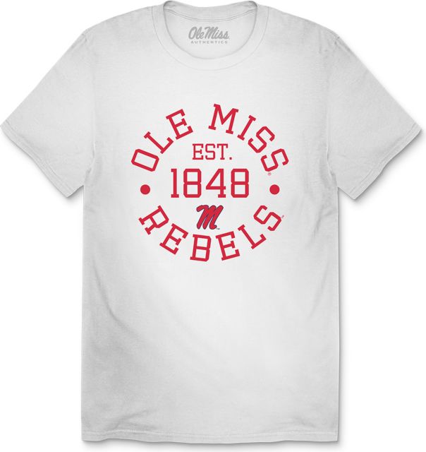 Ole Miss Rebels Est Circle Unisex Short Sleeve T-Shirt