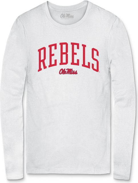 Ole Miss Rebels Logo Mascot Arch Men's Long Sleeve T-Shirt
