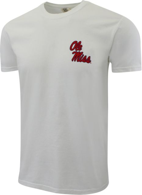 Ole Miss Rebels Football Flag Short Sleeve Crew T-Shirt