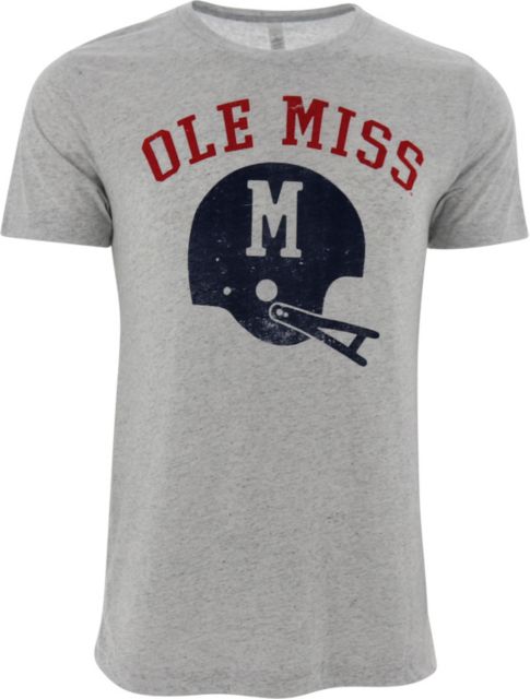 Ole Miss Rebels Old School Rebel Football Short Sleeve Crew T-Shirt