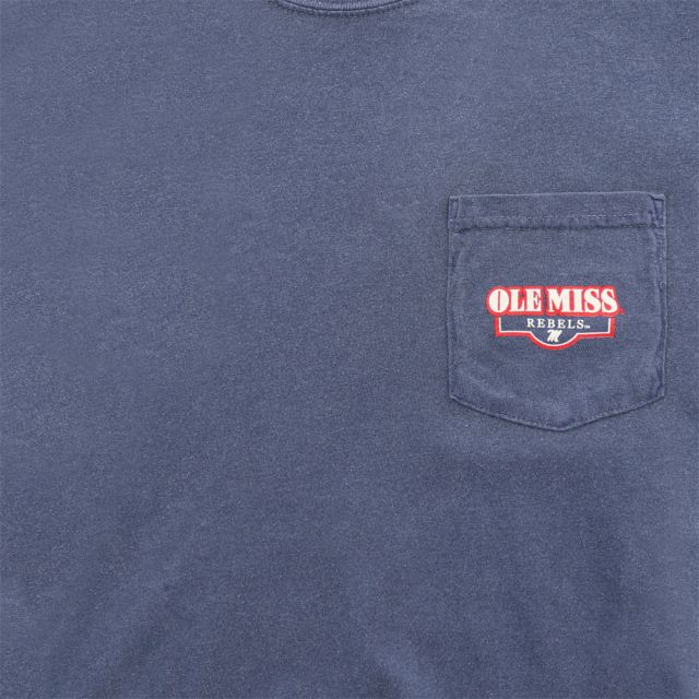 Ole Miss Rebels Labrador Football Short Sleeve Pocket T-Shirt