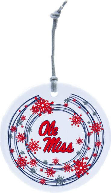 Ole Miss Rebels Ceramic Circle