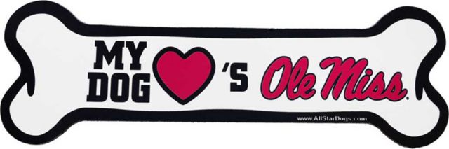 Ole Miss Rebels Dog Bone Car Decal