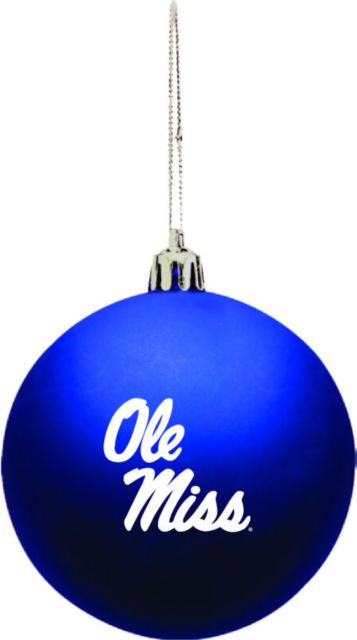 Ole Miss Rebels Shatter Resistant Ornament