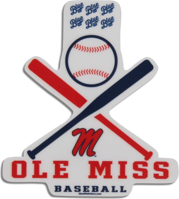 Ole Miss Rebels Educate Baseball Bat Sticker