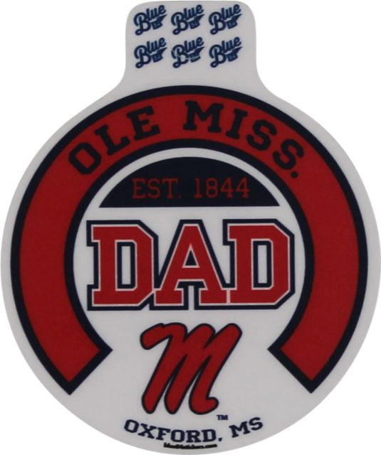 Ole Miss Rebels Dad Begetter State Screen Sticker