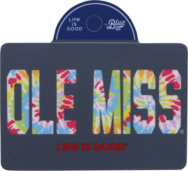 Ole Miss Rebels Lig Tiedye Fashion Name Sticker