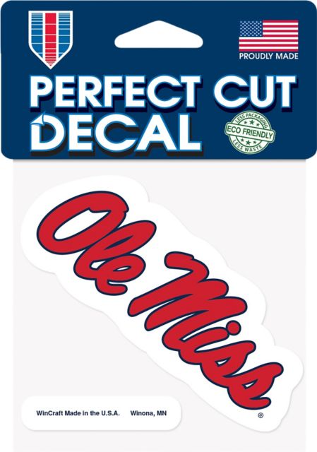 Ole Miss Rebels 4x4 Decal