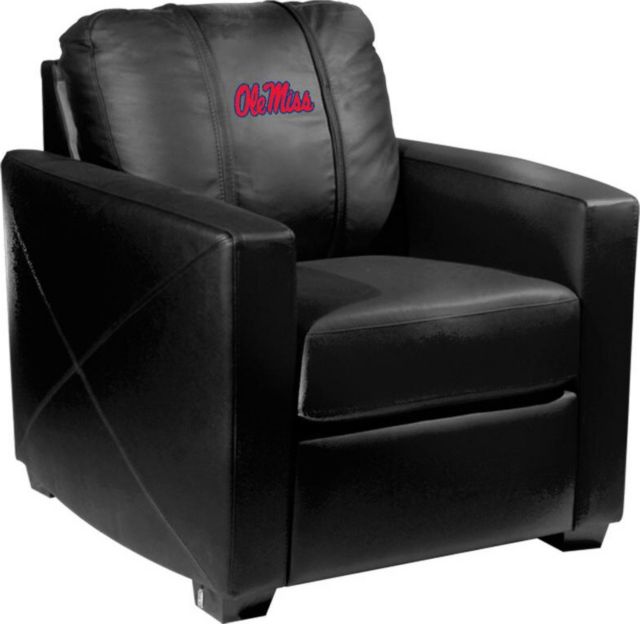Ole Miss Rebels Silver Club Chair