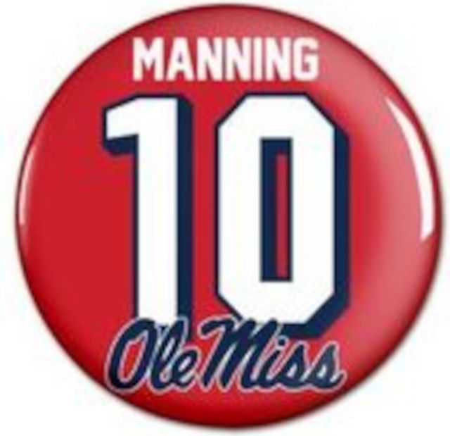 Ole Miss Rebels Manning 3" Button