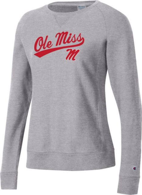 Ole Miss Rebels Varsity Women's Reverse Weave Pullover