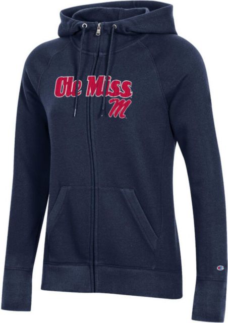 Ole Miss Rebels Script Women's University Fleece Full Zip Hood