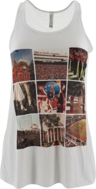 Ole Miss Rebels Polaroids Women's Racerback Tank