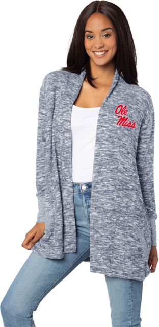 Ole Miss Rebels Cozy Fleece Campus Cardigan