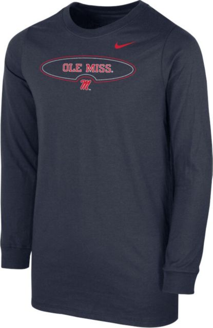 Ole Miss Rebels Youth Nike Core Cotton Long Sleeve T-Shirt