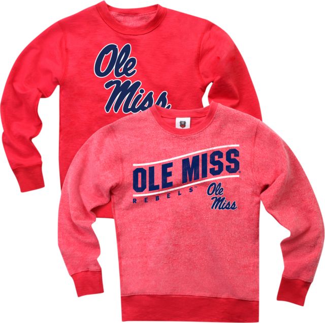 Ole Miss Rebels Reversible Fleece Crew