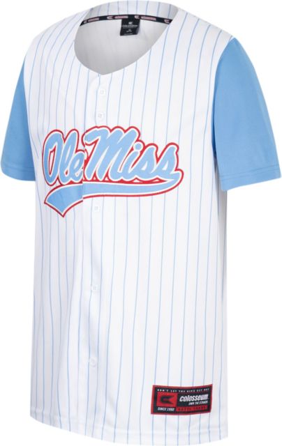 Ole Miss Rebels Youth Pinstripe Baseball Jersey