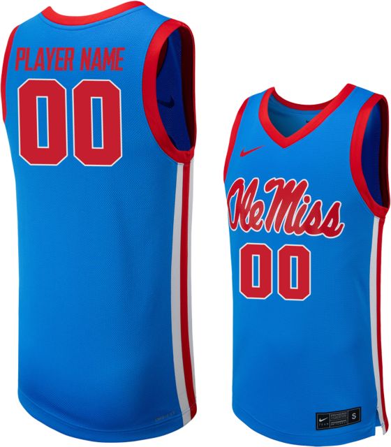 Ole Miss Rebels Men's Basketball Nike Player Name Replica Jersey