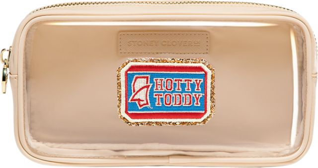 Ole Miss Rebels Sand Clear Small Pouch with Ole Miss Patch