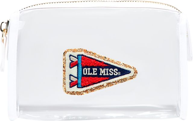 Ole Miss Rebels Blanc Travel Pouch with Ole Miss Patch