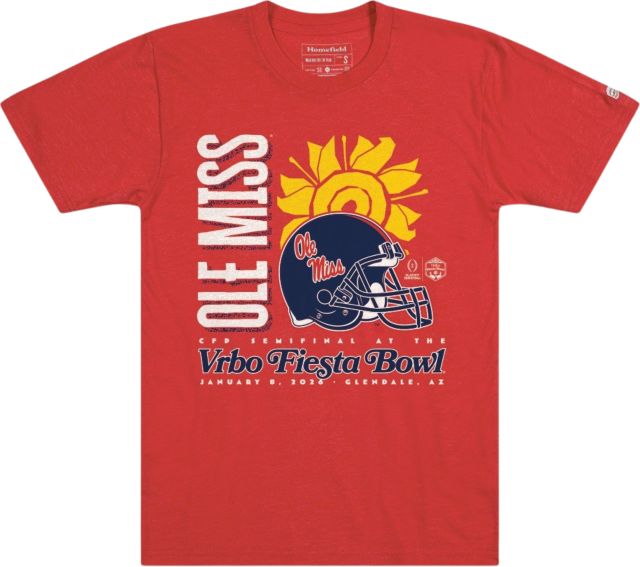 Ole Miss Rebels Football 2026 Fiesta Bowl Bound Short Sleeve T-Shirt