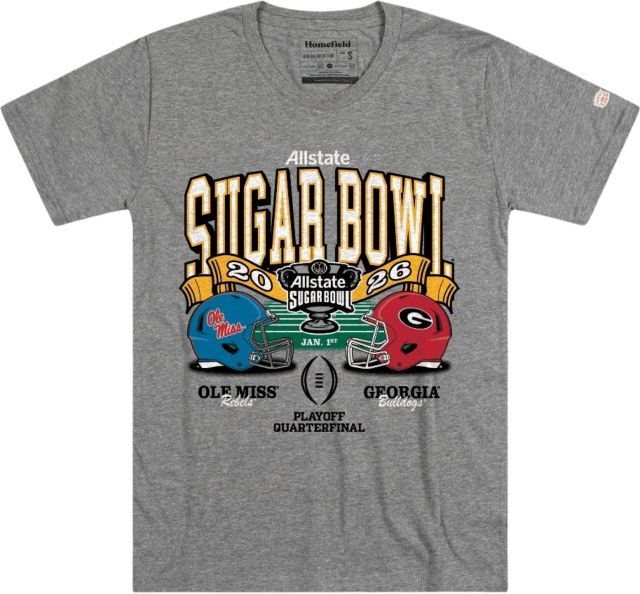 Ole Miss Rebels Football 2025 Sugar Bowl Bound Short Sleeve T-Shirt