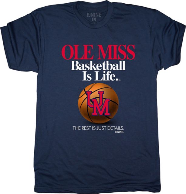Ole Miss Rebels Basketball Short Sleeve T-Shirt