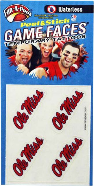 Ole Miss Rebels Peel & Stick Tattoos