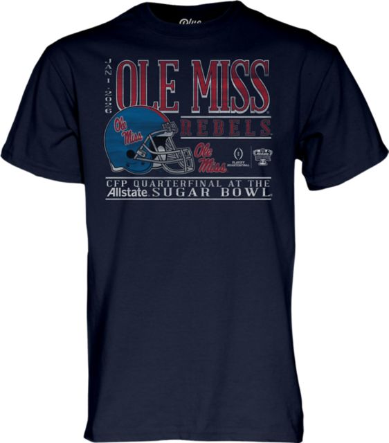 Ole Miss Rebels Football 2025 Sugar Bowl Bound Short Sleeve T-Shirt