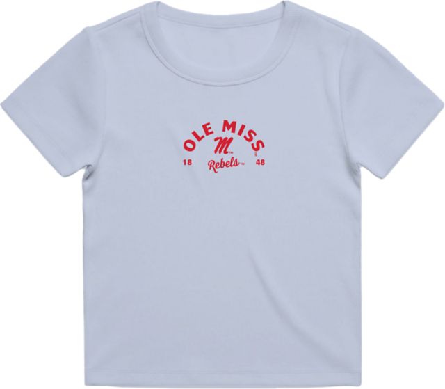 Ole Miss Rebels Women's Ribbed Short Sleeve T-Shirt