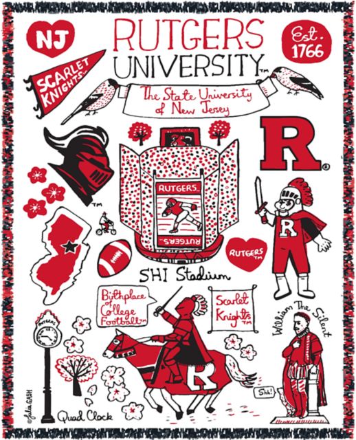 Rutgers Scarlet Knights Tapestry Blanket