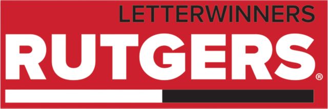 Rutgers Medium Decal Rutgers Letterwinners Double Block - ONLINE ONLY
