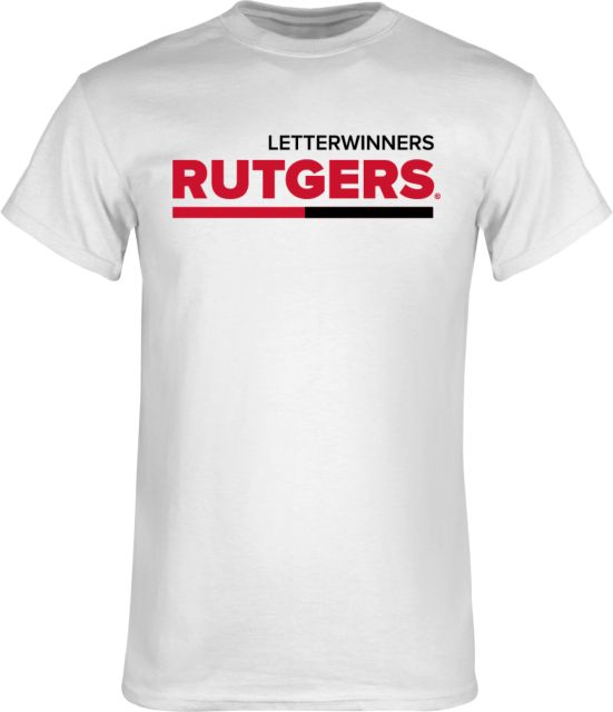 Rutgers T Shirt Rutgers Letterwinners Double Block - ONLINE ONLY