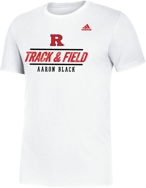 Rutgers Men's Outdoor Track & Field T-Shirt Aaron Black