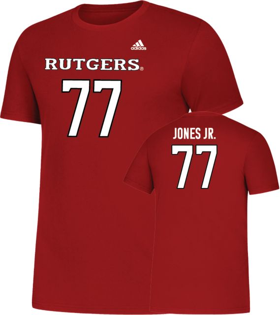 Rutgers Men's Lacrosse T-Shirt LaJhon Jones Jr. - 77