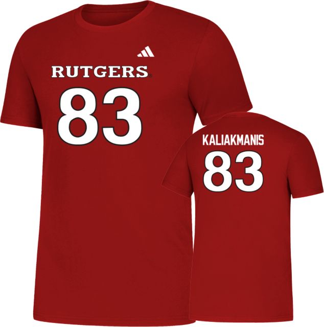 Rutgers Scarlet Knights Football T-Shirt Dino Kaliakmanis - 83