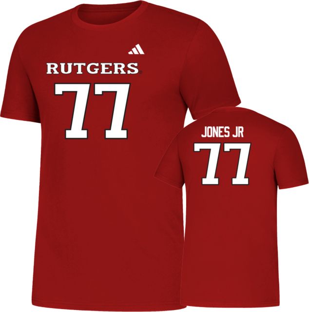 Rutgers Scarlet Knights Football T-Shirt Kenny Jones Jr - 77
