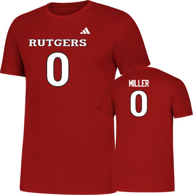 Rutgers Scarlet Knights Football T-Shirt Dymere Miller - 0